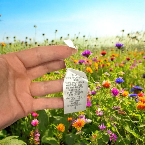 STORIA Floral Ruffle Romantic Frilly Midi Dress Tassel Ties Cottagecore Small - Picture 13 of 13